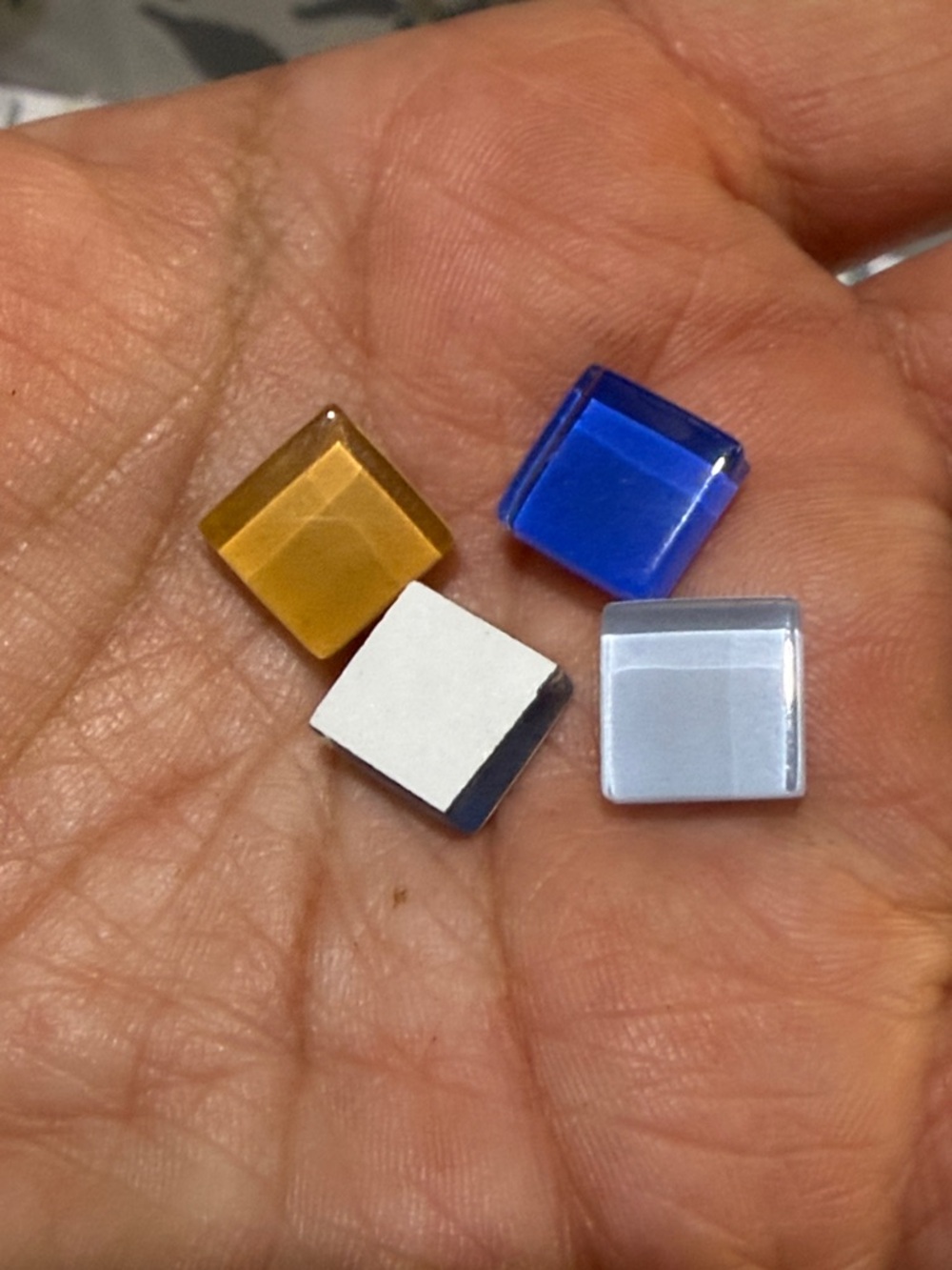 Mixed Glass Mosaic Tile Squares - Multi Color - Picture 2 of 3
